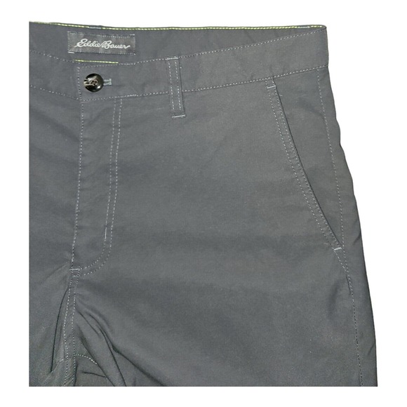 Eddie Bauer Pants Men's 34x30 Gray Slash Pockets Zip Closure Back Pocket - Picture 5 of 10